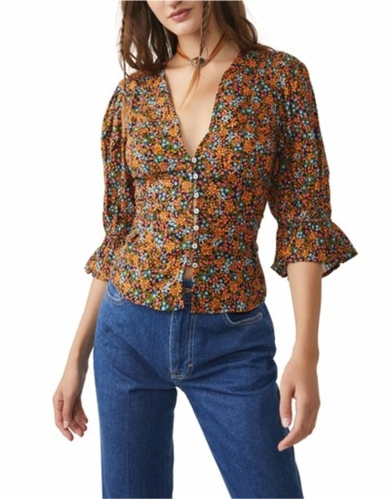 Free People I Found You Printed Top