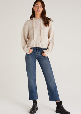 Z Supply Ariel Sweater Knit Hoodie - Sandstone