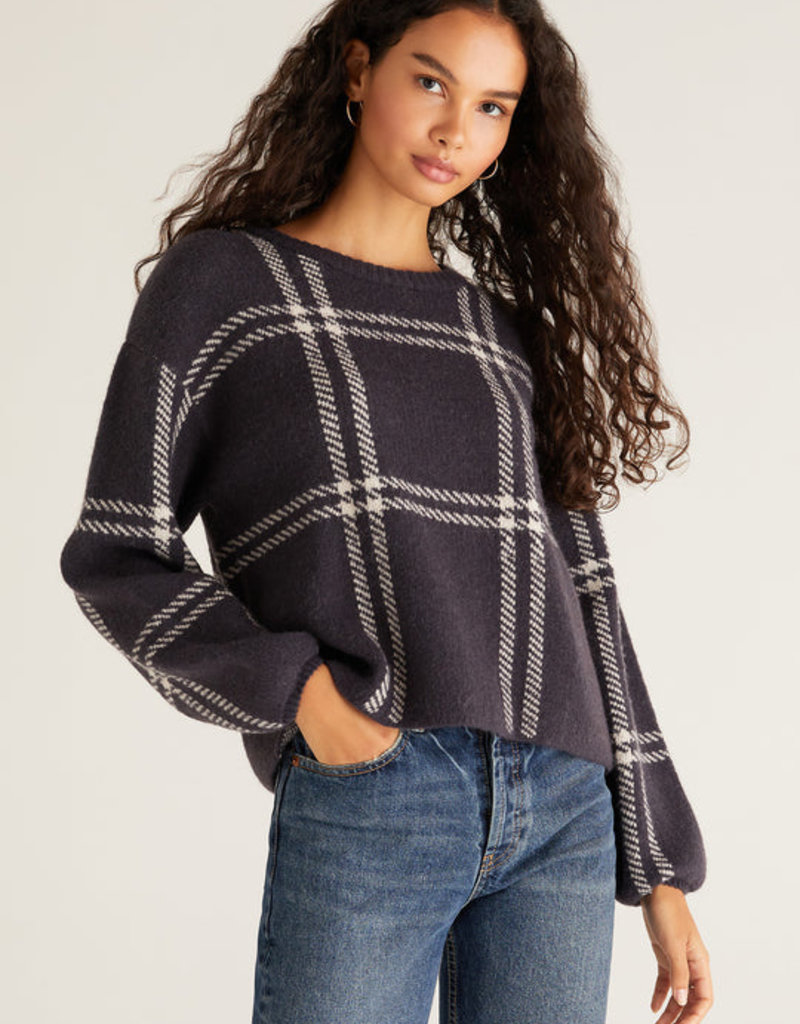 Z Supply Solange Window Pane Sweater