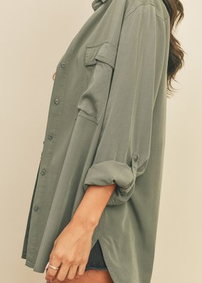 LABEL Lilly Tencel Oversized Shirt