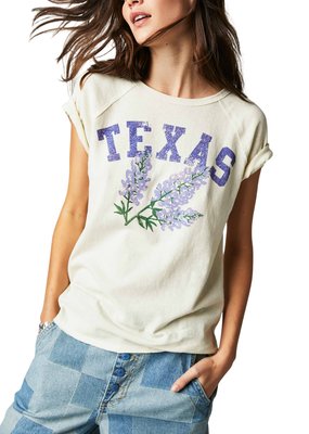 Free People State Flower Tee - Taupe