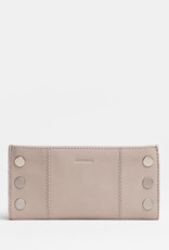 Hammitt 110 North Leather Wallet - Paved Grey/Brushed Silver
