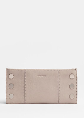 Hammitt 110 North Leather Wallet - Paved Grey/Brushed Silver