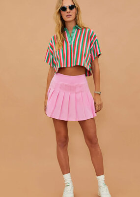 Beach Riot Cape Tennis Skirt - Prism Pink