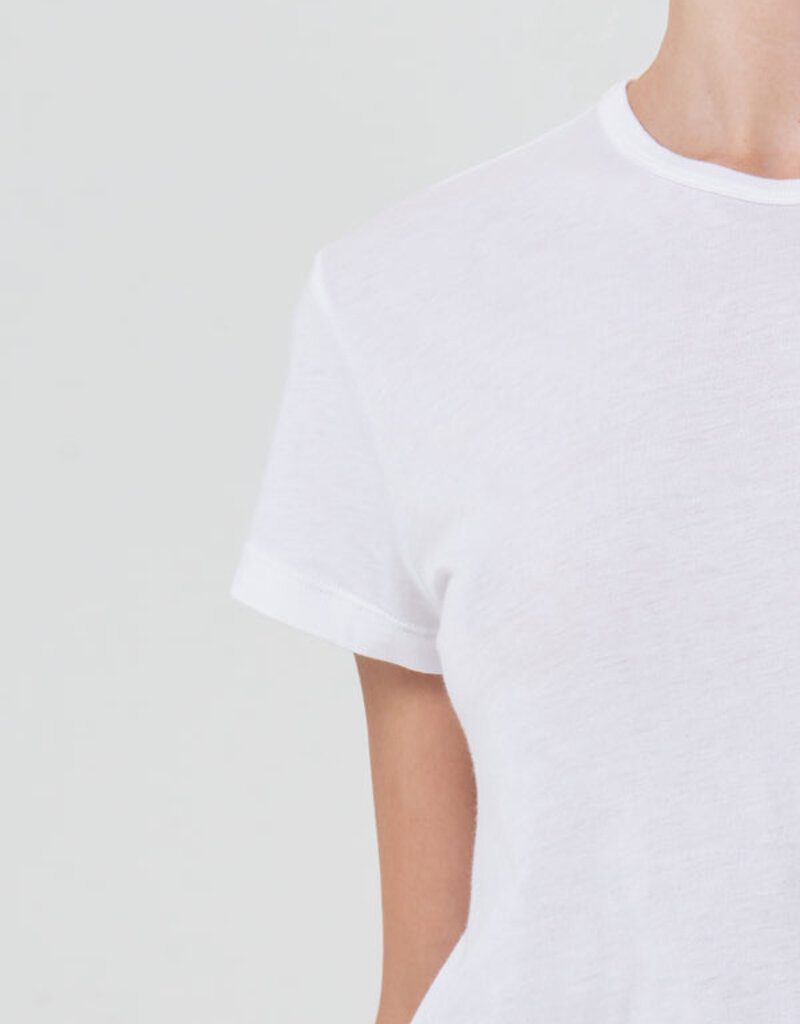 AGOLDE Drew Tee - White