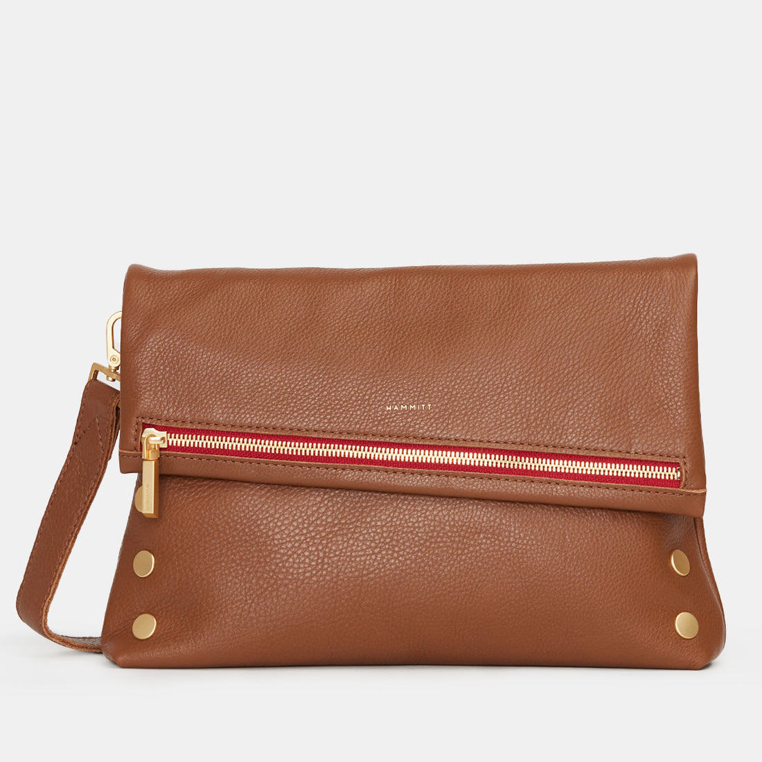 LABEL Hammitt VIP LRG Crossbody Clutch Mahogany Pebble