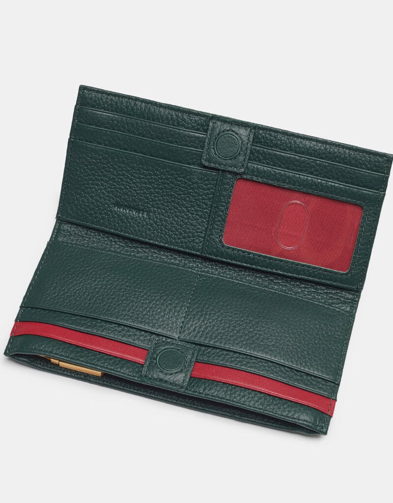 Hammitt 110 North Leather Wallet - Grove Green/Brushed Gold