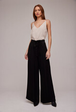 Bella Dahl Satin Front Pleated Wide Leg Pant