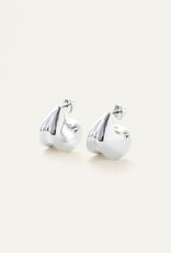 Jenny Bird Nouveaux Puff Earring - Silver
