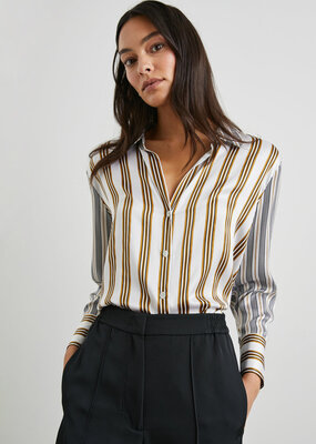 Rails Dorian Shirt - Bronze Mix Stripe