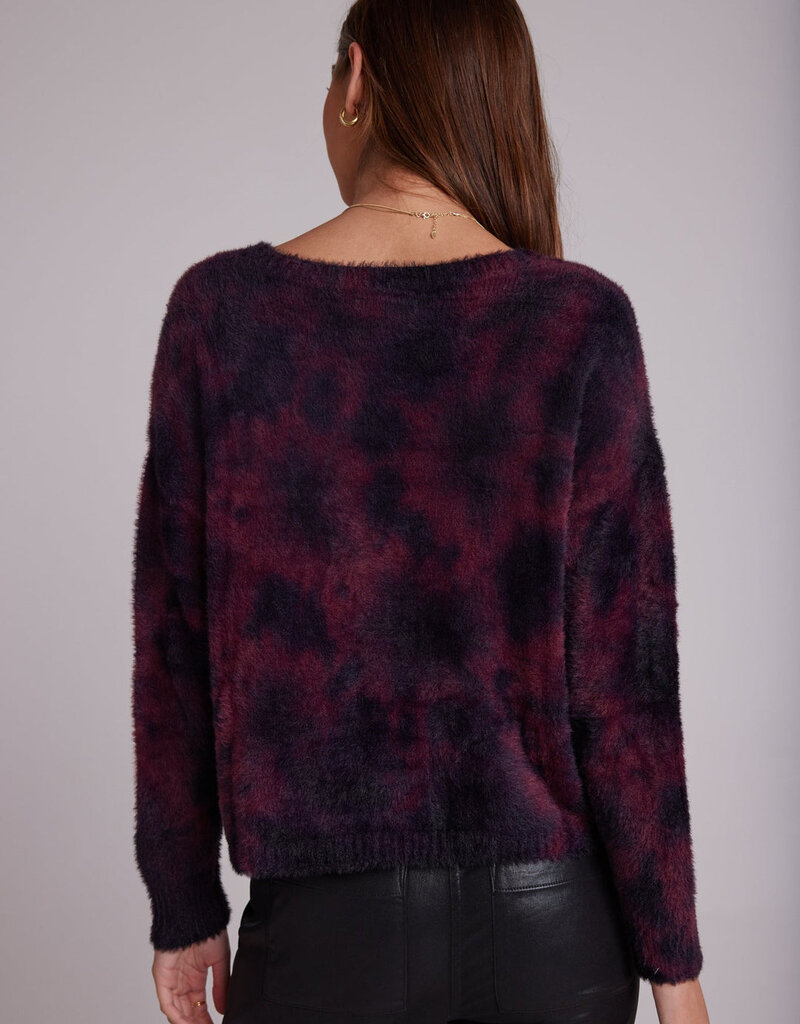 Bella Dahl Slouchy Sweater - Sangria Cloud Dye