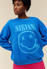 Daydreamer Nirvana Smiley Reverse Raglan Crew