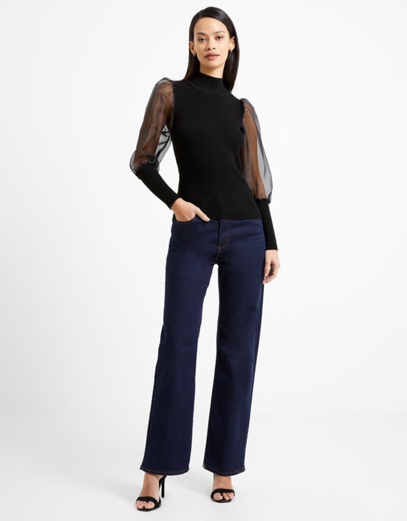 French Connection Krista Organza High Neck Top