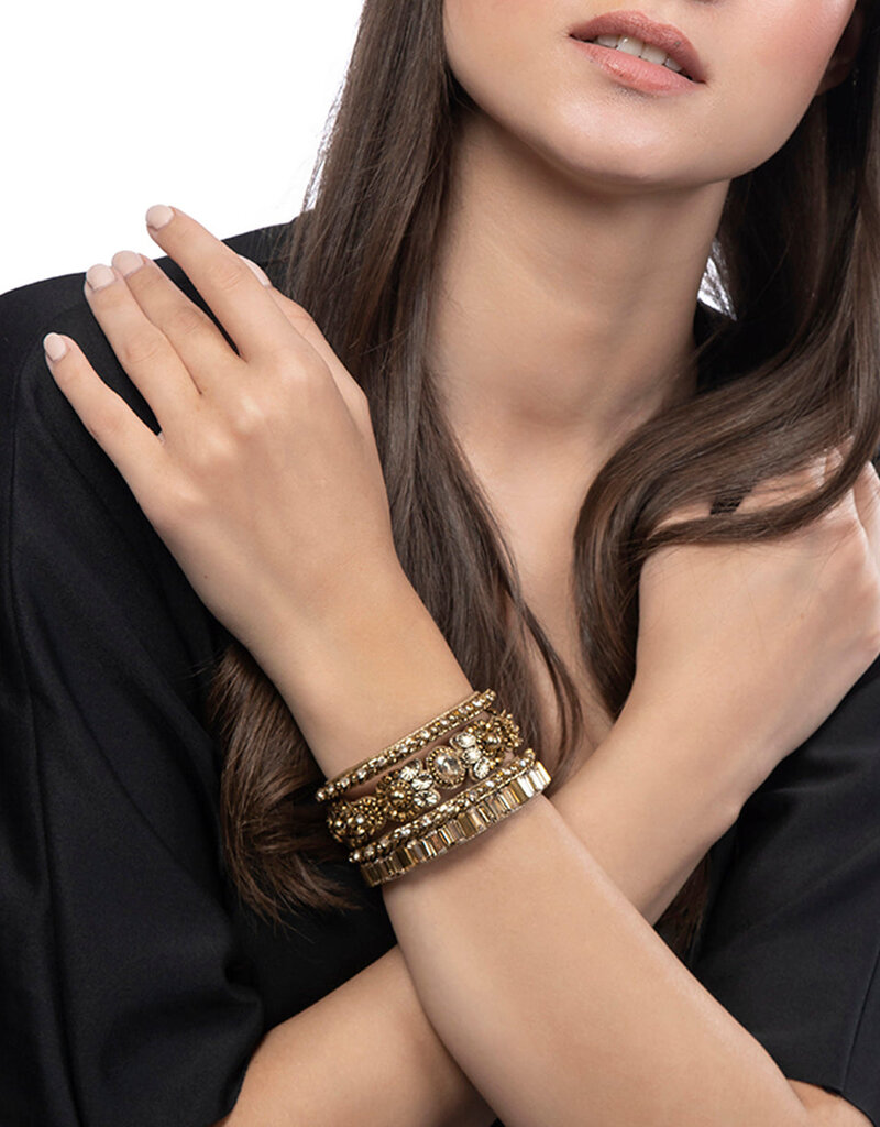 Deepa Gurnani Lyrah Cuff - Gold