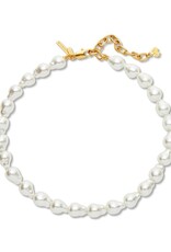 Lele Sadoughi Baroque Pearl Collar Necklace