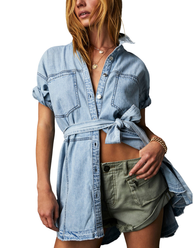 Free People Jenny Denim Tunic