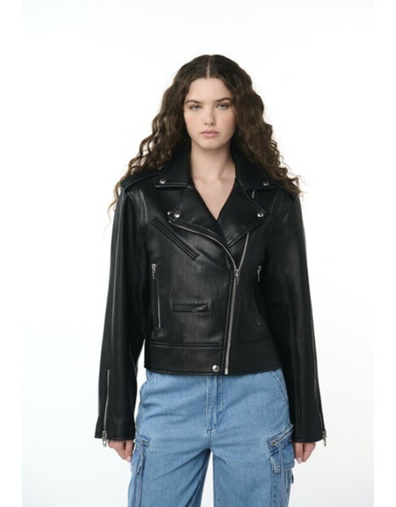 Blank NYC Faux Leather Moto Jacket - High Standard