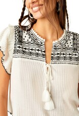 Free People Sarafina Top - Ivory Combo