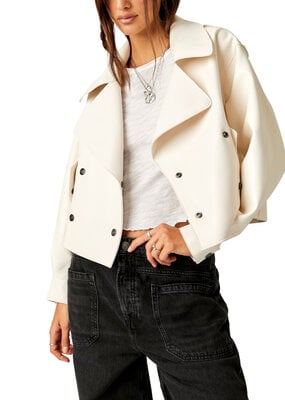 Free People Alexis Vegan Leather Jacket