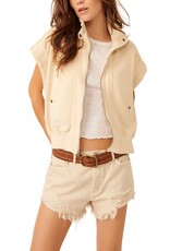 Free People Tolly Vest - Bleached Sand