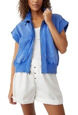 Free People Tolly Vest - Cobalt Blue