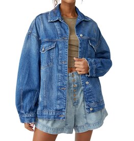 Free People All In Denim Jacket - Touch The Sky