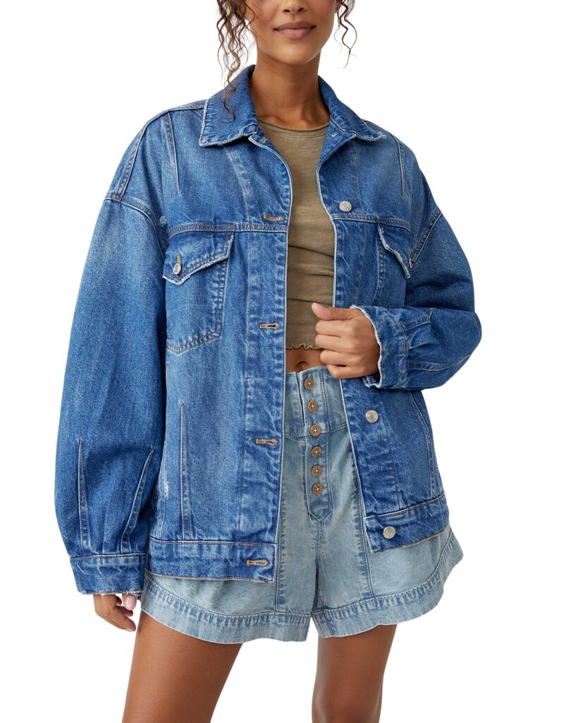 Free People All In Denim Jacket - Touch The Sky