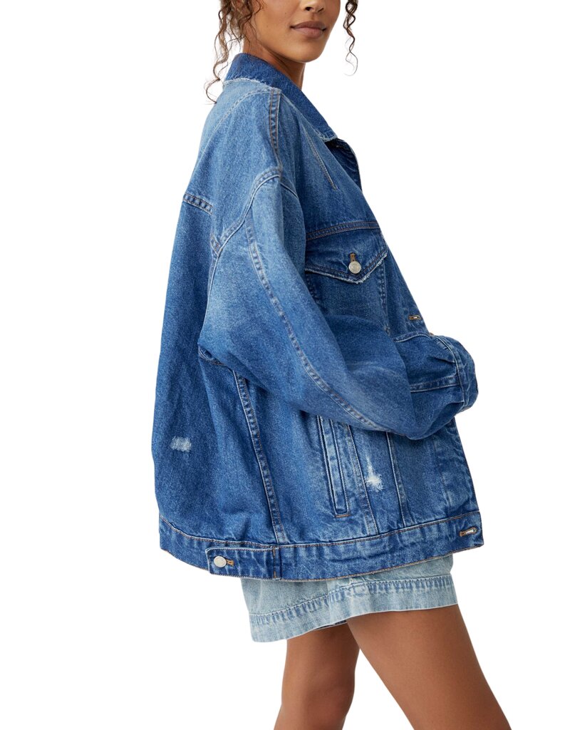 Free People All In Denim Jacket - Touch The Sky