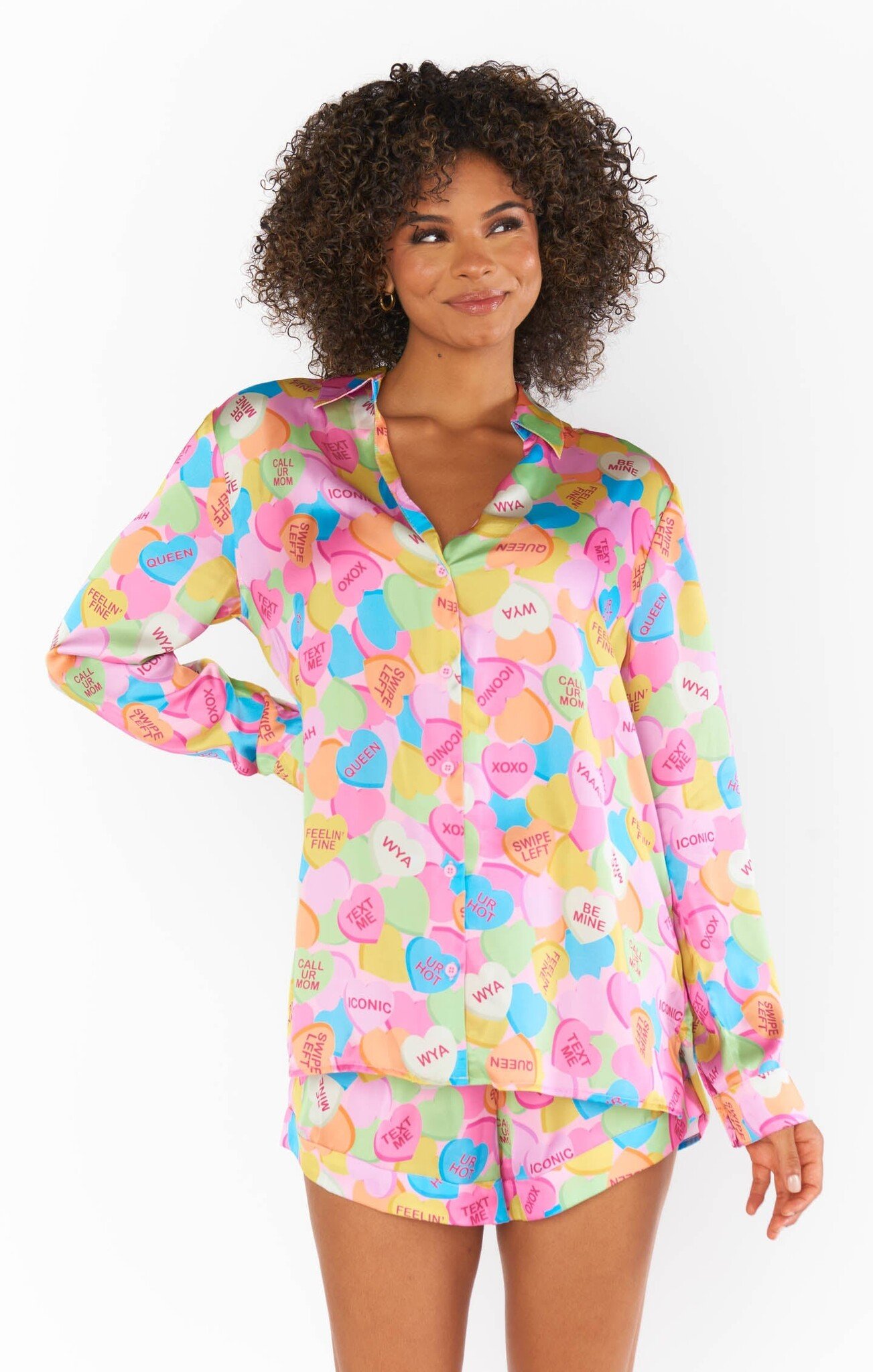 LABEL | Show Me Your Mumu Early Riser PJ Set - Candy Crush Silky - LABEL | Game Cards & Gaming Guthaben