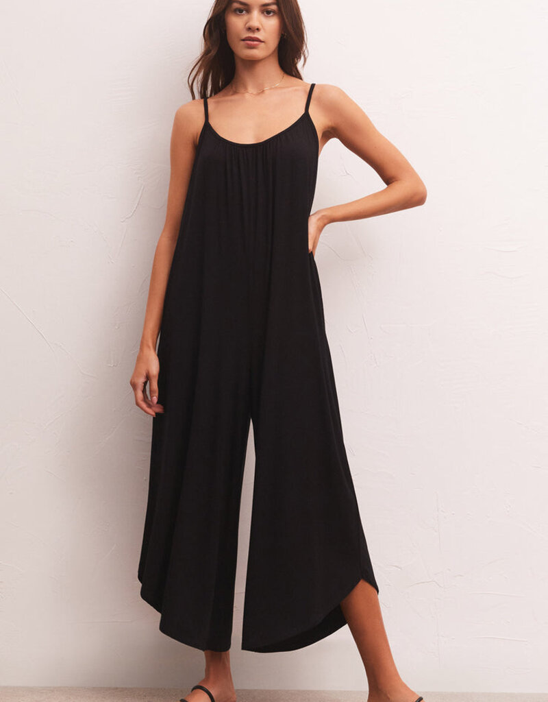 LABEL Z Supply Flared Jumpsuit Black LABEL