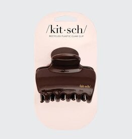 Kitsch Recycled Plastic Puffy Cloud Clip  - Chocolate