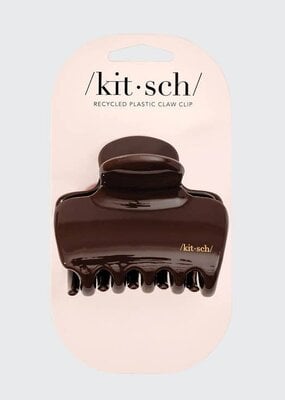 Kitsch Recycled Plastic Puffy Cloud Clip  - Chocolate