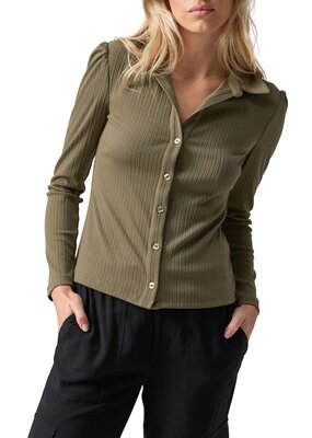 Sanctuary Candy Knit Shirt - Burnt Olive