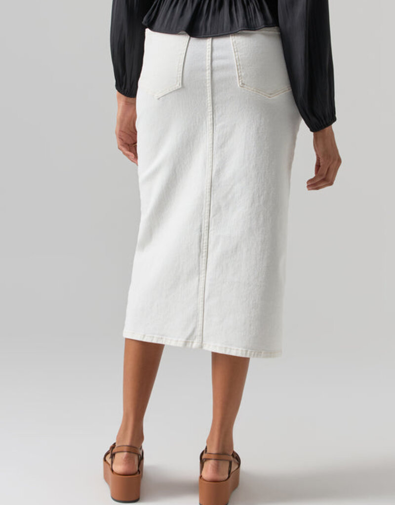 Sanctuary Denim Midi Skirt - Chalk