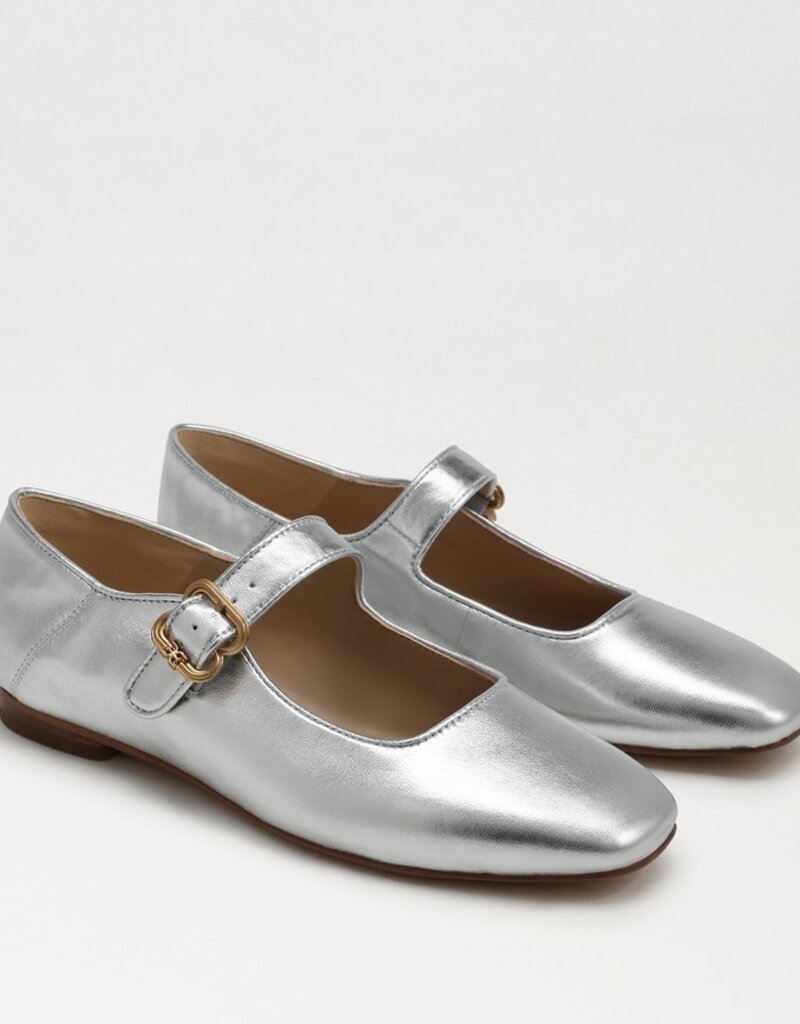 Sam Edelman Michaela Mary Jane Flat - Soft Silver