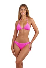 Love & Bikinis Jamaica Bikini Bottom OS - Hot Pink