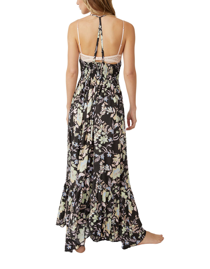 Free People Heat Wave Printed Maxi Dress - Midnight Combo