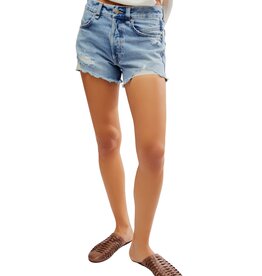 Free People Now Or Never Denim Short - Moon Child