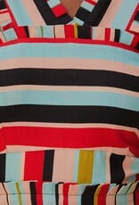 Farm Rio Color Stripes Sleeveless Maxi Dress