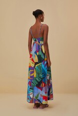 Farm Rio Tropical Scenario Sleeveless Maxi Dress