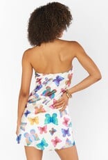 Show Me Your Mumu Taylor Tube Mini Dress - Rainbow Butterflies