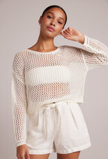 Bella Dahl Relaxed Dropped Shoulder Sweater - Off White