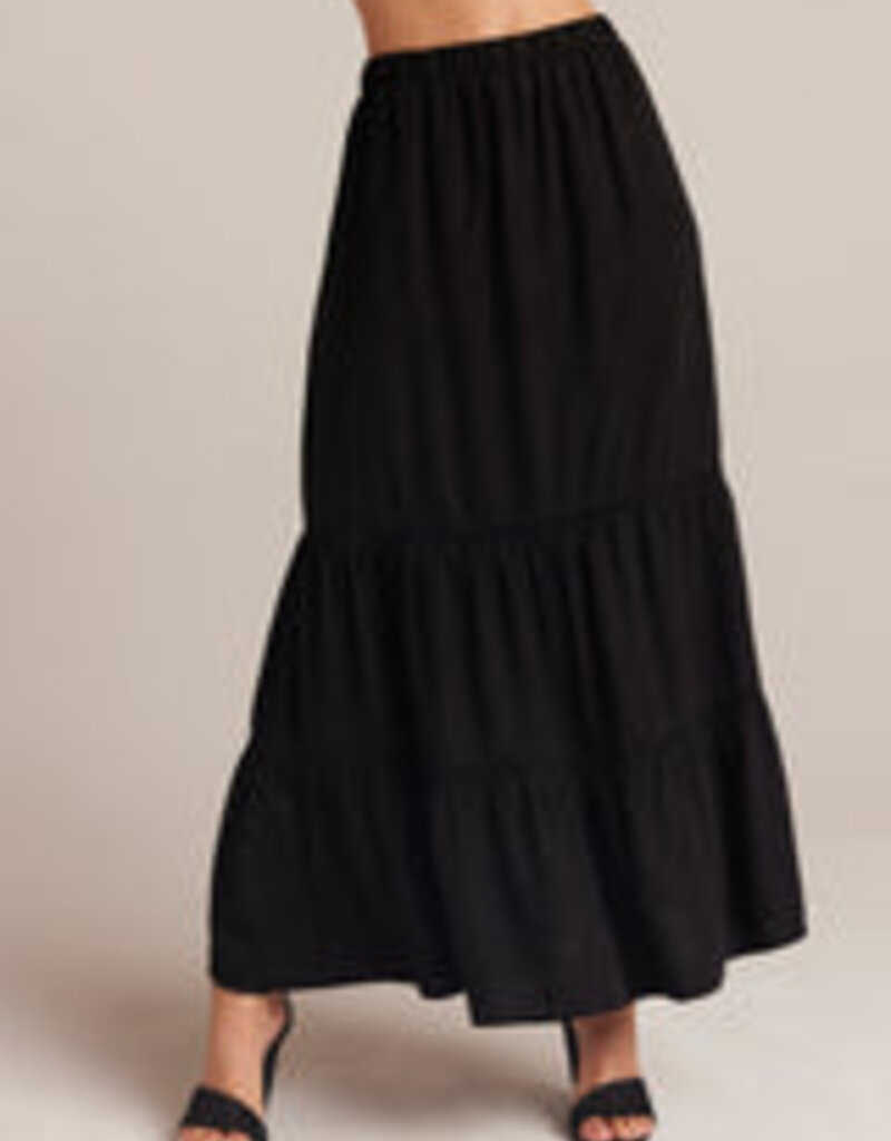 Bella Dahl Ladder Trim Maxi Skirt - Black