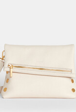 Hammitt VIP Medium Crossbody Clutch - Calla Lily White/Brushed Gold