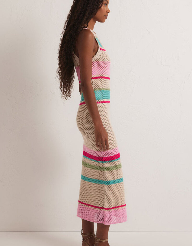 Z Supply Ibiza Stripe Sweater Dress - Natural