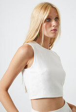 French Connection Whisper Crop Top - Summer White