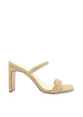 Billini Hollyn Heel - Gold Raffia