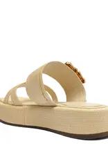 Schutz Lola Flatform Sandal - Natural