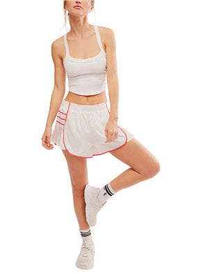 Free People Easy Tiger Shorts - White Combo