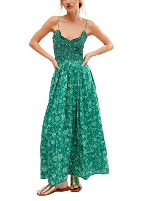 Free People Sweet Nothings Midi - Forest Combo